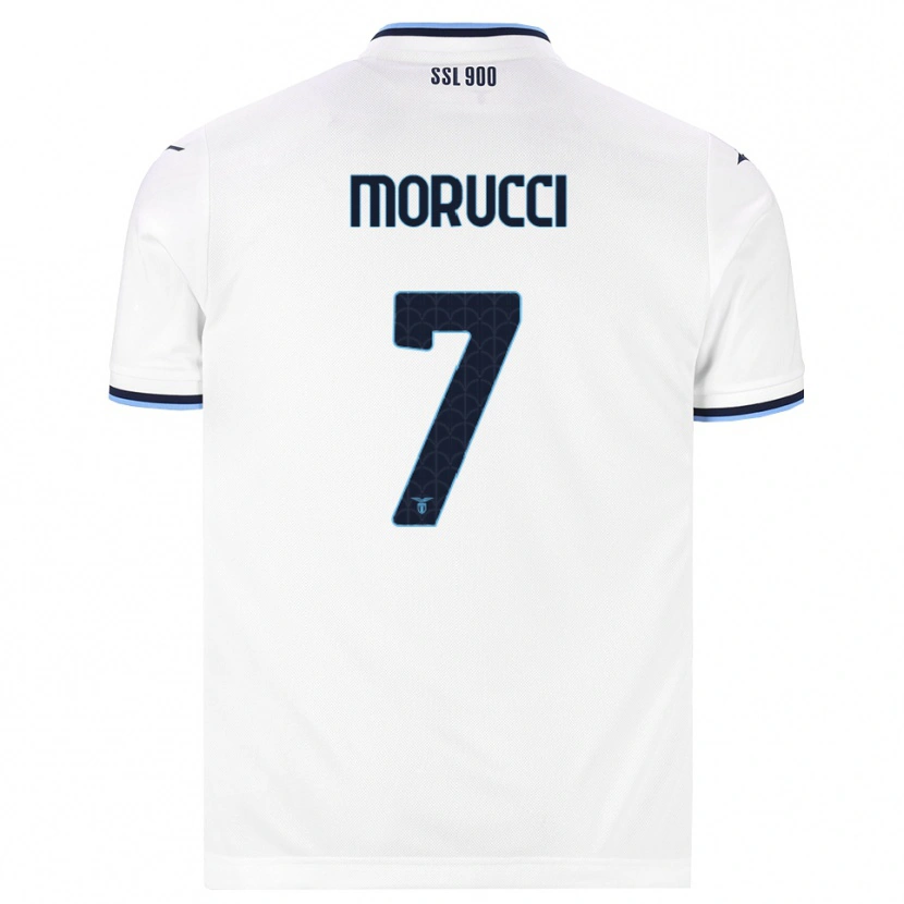 Danxen Kinderen Alessandro Morucci #7 Wit Marineblauw Uitshirt Uittenue 2026/27 T-Shirt