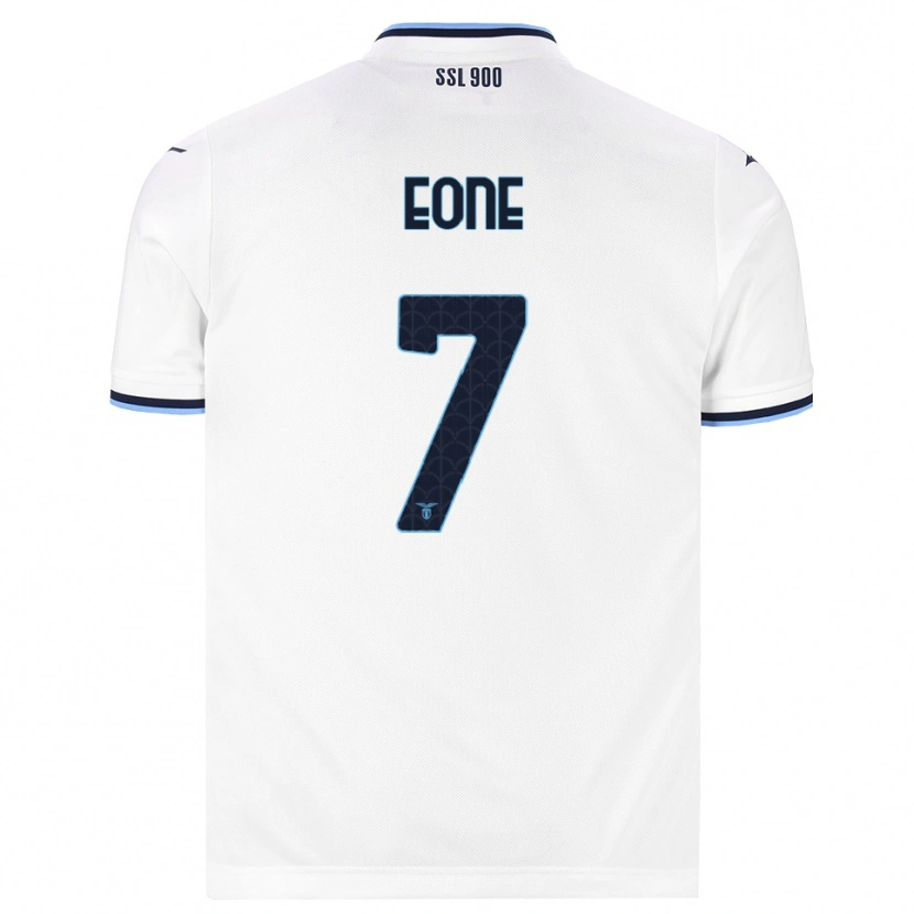 Danxen Kinderen Emmanuel Eone #7 Wit Marineblauw Uitshirt Uittenue 2026/27 T-Shirt