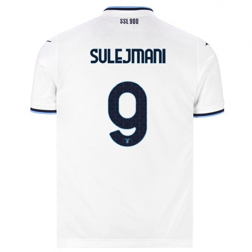 Danxen Kinderen Flavio Sulejmani #9 Wit Marineblauw Uitshirt Uittenue 2026/27 T-Shirt