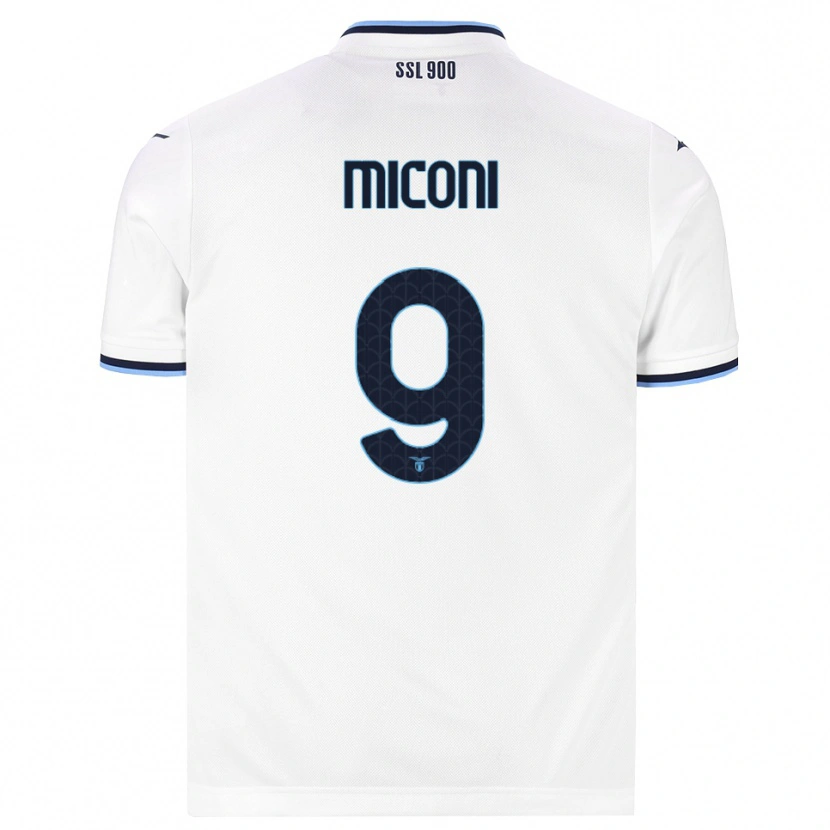 Danxen Kinderen Lorenzo Miconi #9 Wit Marineblauw Uitshirt Uittenue 2026/27 T-Shirt