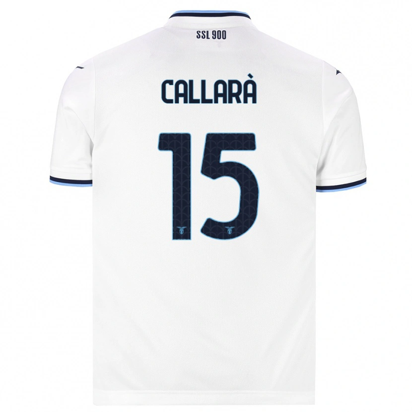 Danxen Kinderen Nicholas Callarà #15 Wit Marineblauw Uitshirt Uittenue 2026/27 T-Shirt