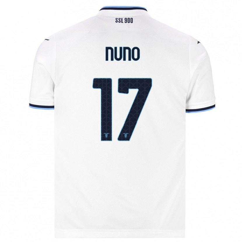 Danxen Kinderen Nuno Tavares #17 Wit Marineblauw Uitshirt Uittenue 2026/27 T-Shirt