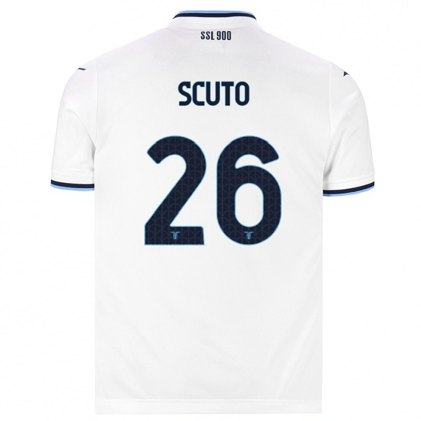 Danxen Kinderen Leonardo Scuto #26 Wit Marineblauw Uitshirt Uittenue 2026/27 T-Shirt