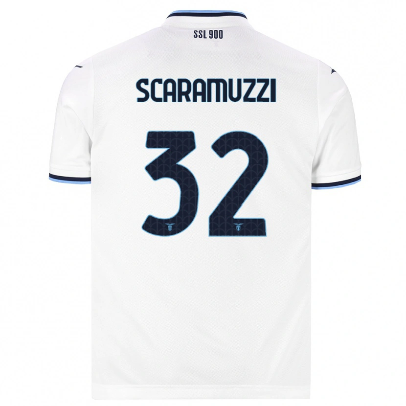 Danxen Kinderen Chiara Scaramuzzi #32 Wit Marineblauw Uitshirt Uittenue 2026/27 T-Shirt