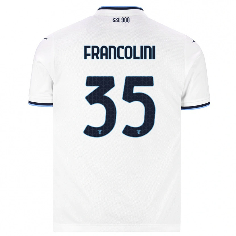 Danxen Kinderen Alice Francolini #35 Wit Marineblauw Uitshirt Uittenue 2026/27 T-Shirt
