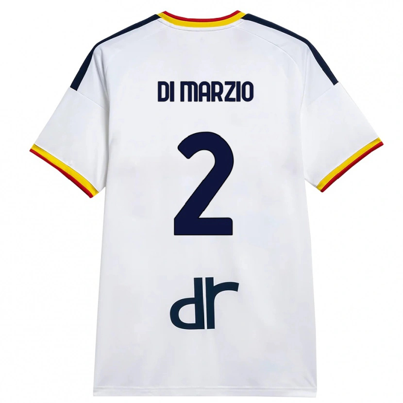 Danxen Kinderen Flavio Di Marzio #2 Wit Geel Rood Uitshirt Uittenue 2026/27 T-Shirt