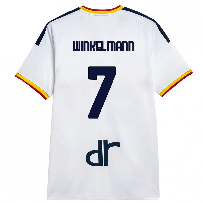 Danxen Kinderen Till Winkelmann #7 Wit Geel Rood Uitshirt Uittenue 2026/27 T-Shirt