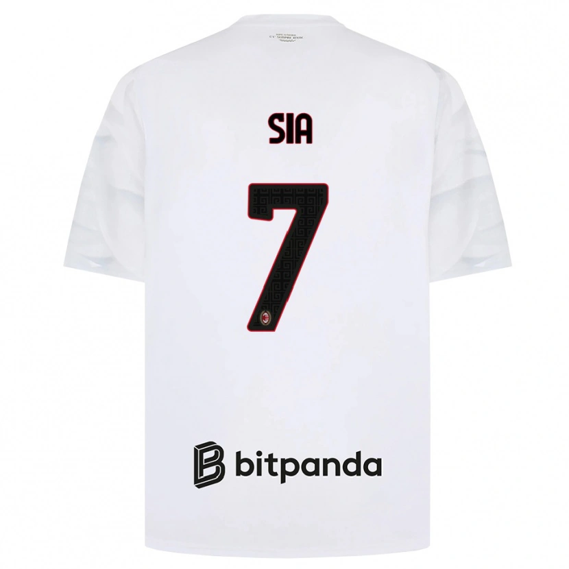 Danxen Kinderen Diego Sia #7 Wit Rood Zwart Uitshirt Uittenue 2026/27 T-Shirt