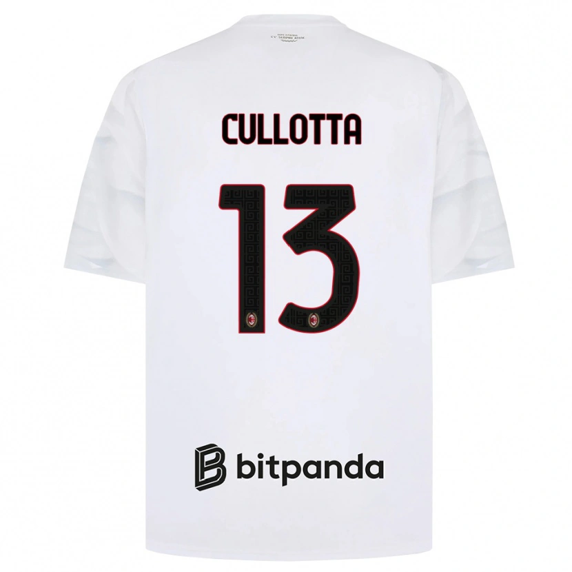 Danxen Kinderen Andrea Cullotta #13 Wit Rood Zwart Uitshirt Uittenue 2026/27 T-Shirt