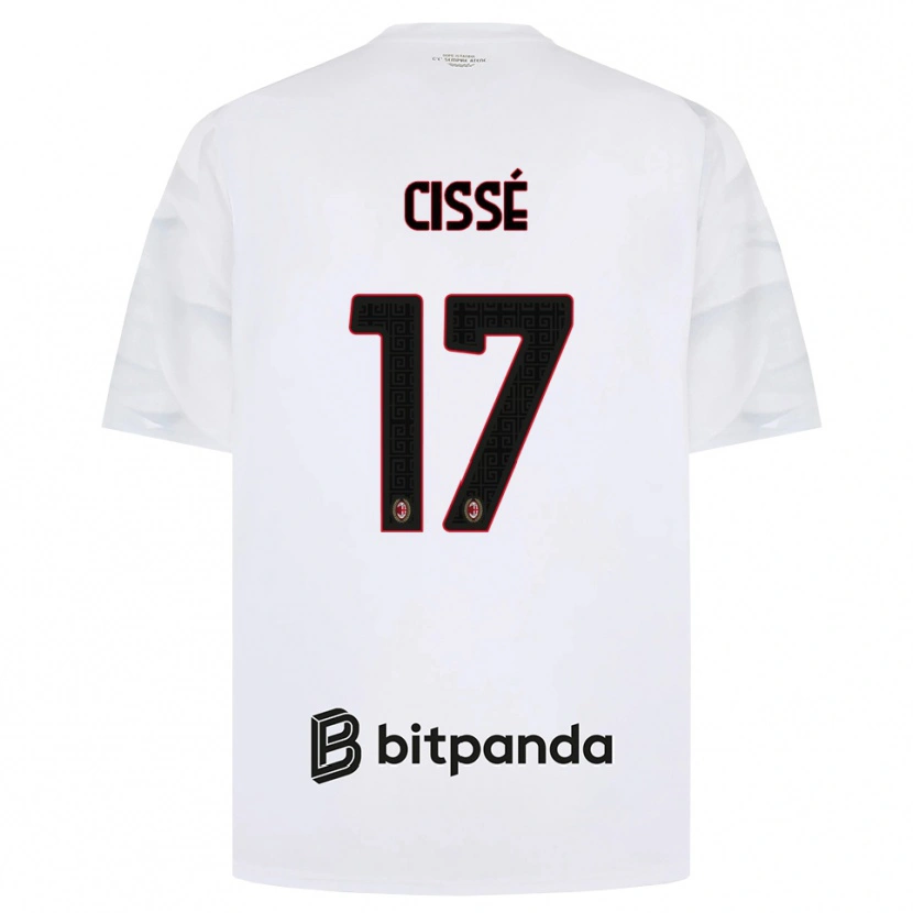 Danxen Kinderen Maiga-Hamadoun Cissé #17 Wit Rood Zwart Uitshirt Uittenue 2026/27 T-Shirt