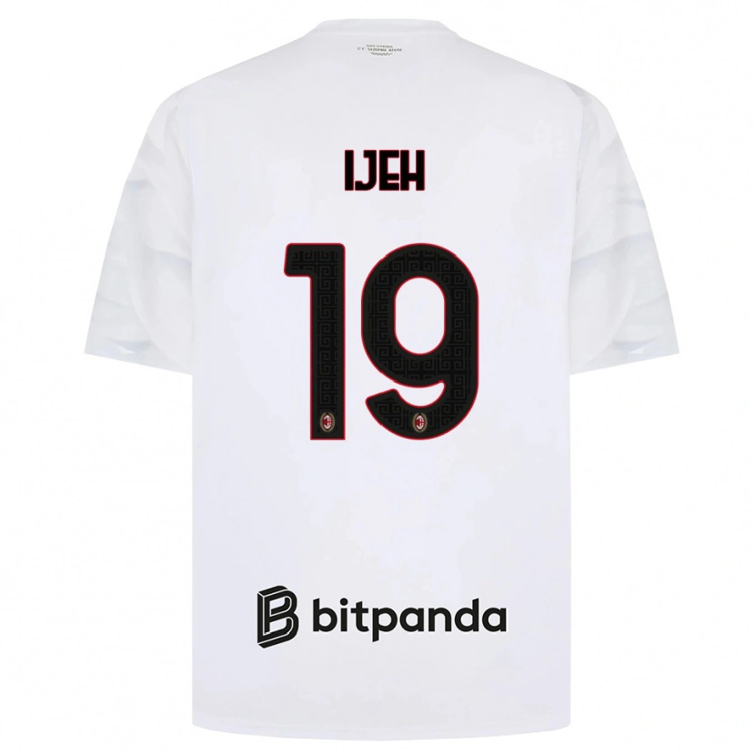 Danxen Kinderen Evelyn Ijeh #19 Wit Rood Zwart Uitshirt Uittenue 2026/27 T-Shirt