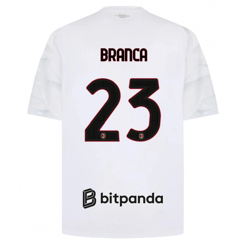 Danxen Kinderen Simone Branca #23 Wit Rood Zwart Uitshirt Uittenue 2026/27 T-Shirt