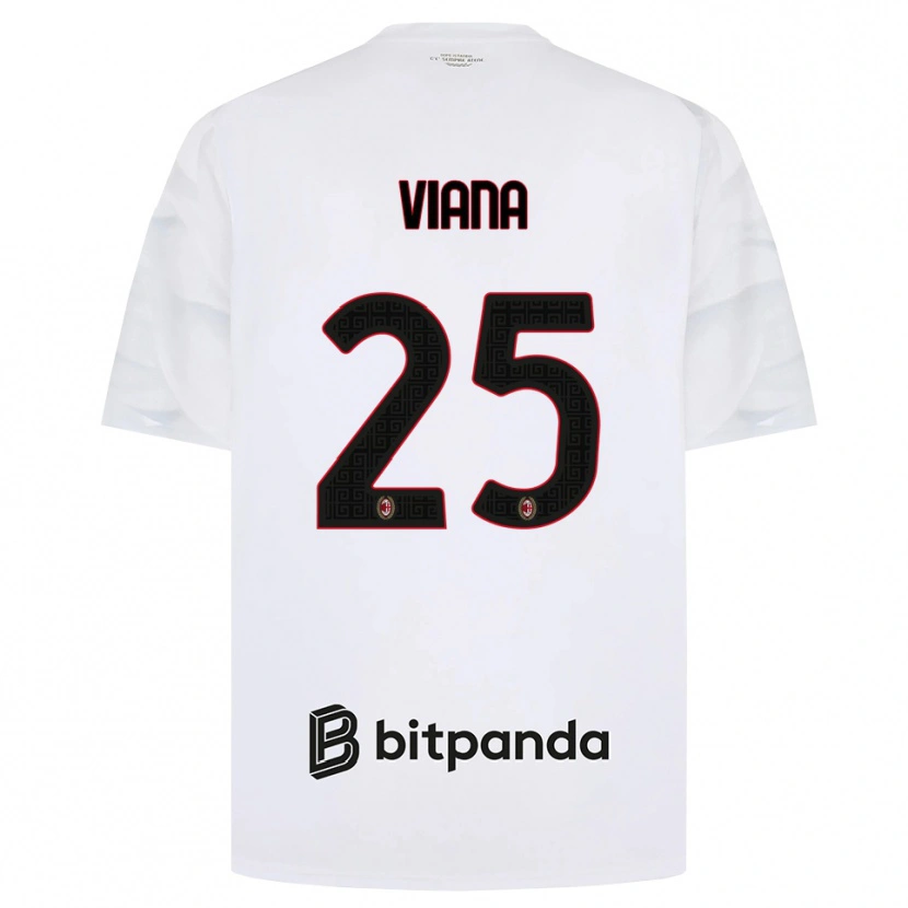 Danxen Kinderen Viana Seedorf #25 Wit Rood Zwart Uitshirt Uittenue 2026/27 T-Shirt