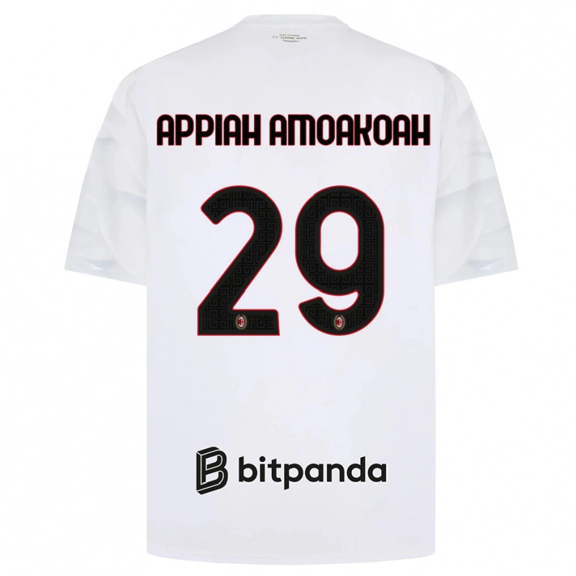 Danxen Kinderen Karen Appiah Amoakoah #29 Wit Rood Zwart Uitshirt Uittenue 2026/27 T-Shirt