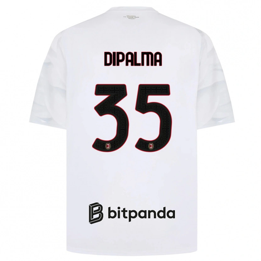 Danxen Kinderen Matteo Dipalma #35 Wit Rood Zwart Uitshirt Uittenue 2026/27 T-Shirt