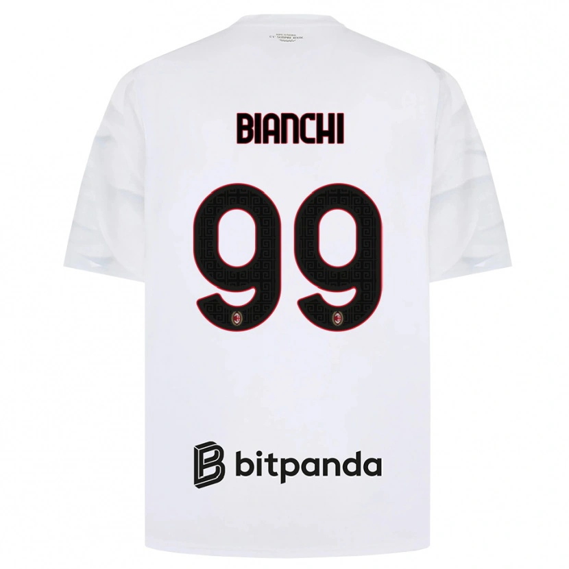 Danxen Kinderen Alessandro Bianchi #99 Wit Rood Zwart Uitshirt Uittenue 2026/27 T-Shirt