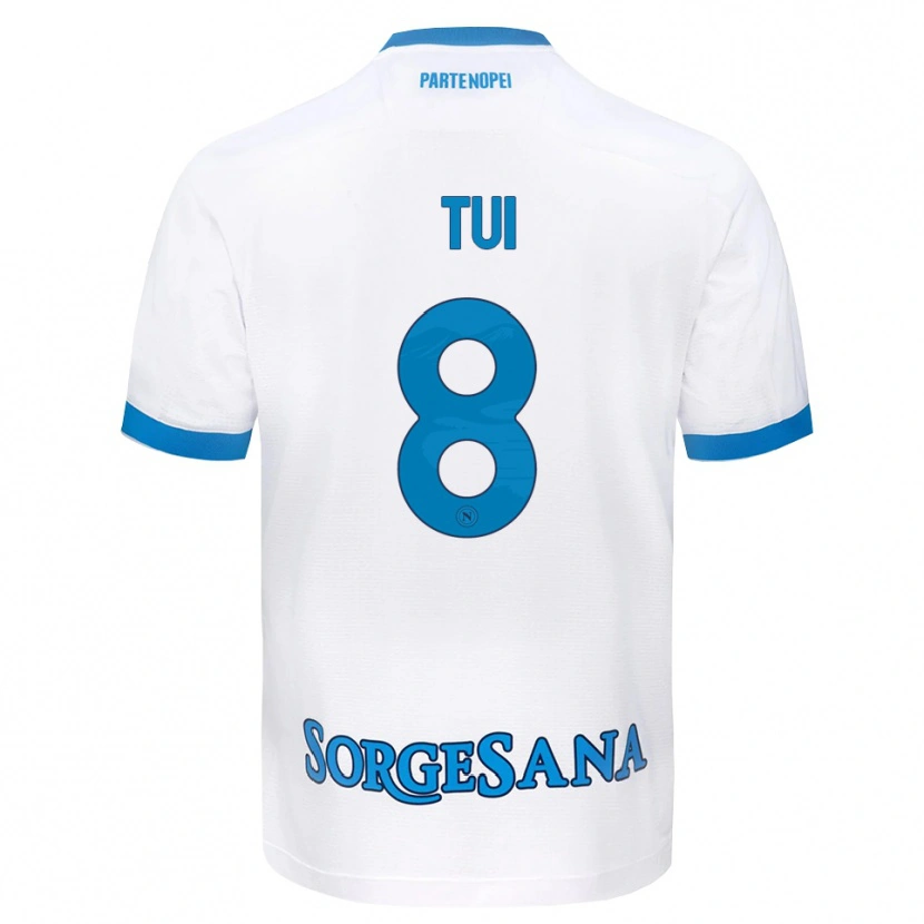 Danxen Kinderen Sara Tui #8 Wit Hemelsblauw Uitshirt Uittenue 2026/27 T-Shirt