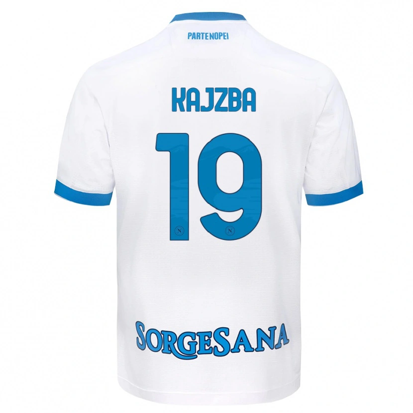 Danxen Kinderen Nina Kajzba #19 Wit Hemelsblauw Uitshirt Uittenue 2026/27 T-Shirt