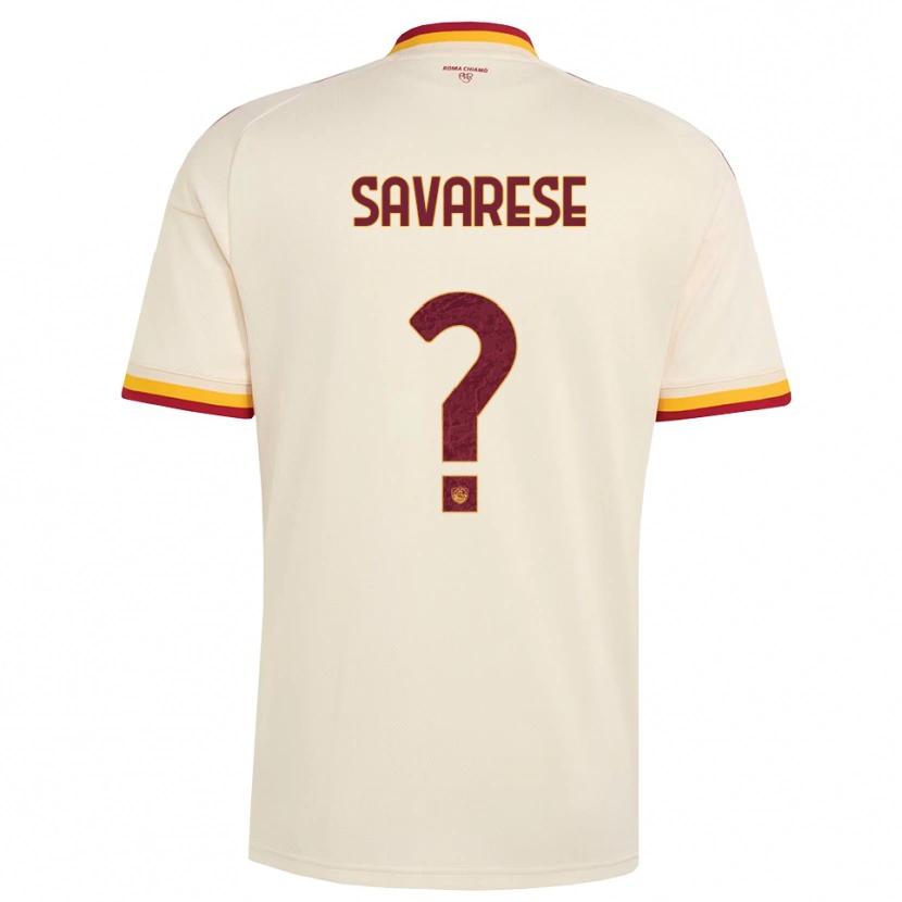 Danxen Kinderen Bruno Savarese #0 Champagne Rood Geel Uitshirt Uittenue 2026/27 T-Shirt
