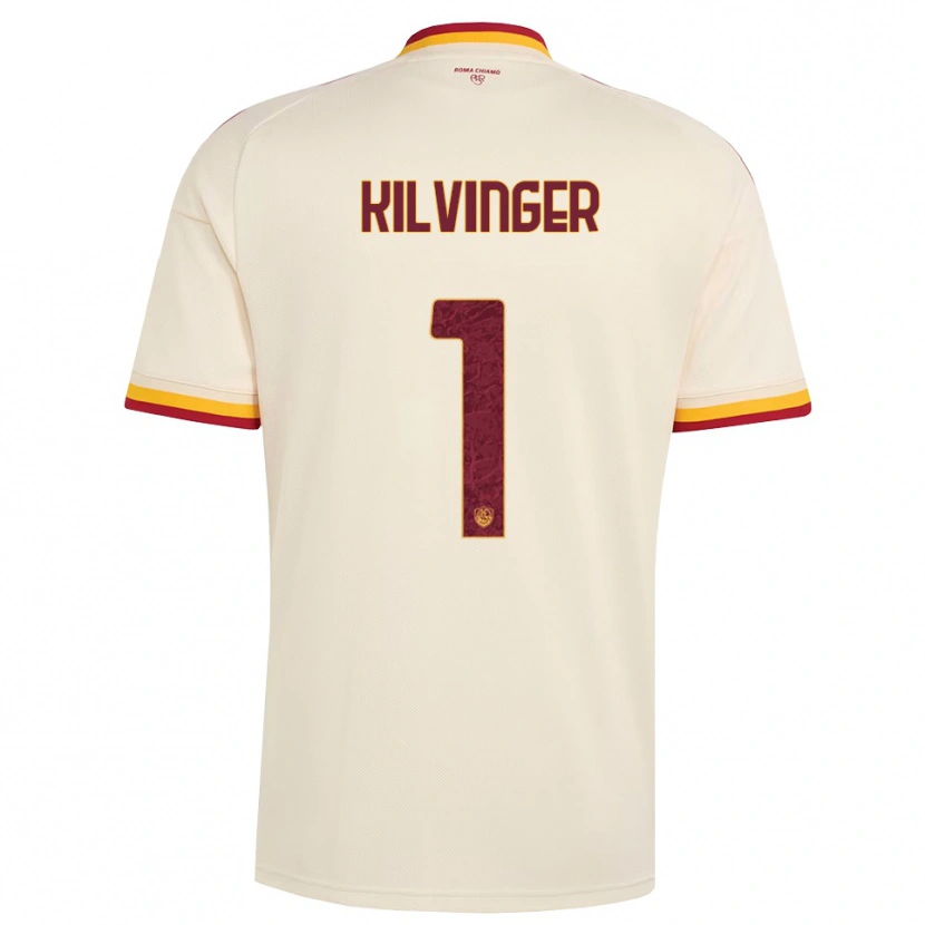 Danxen Kinderen Levente Kilvinger #1 Champagne Rood Geel Uitshirt Uittenue 2026/27 T-Shirt