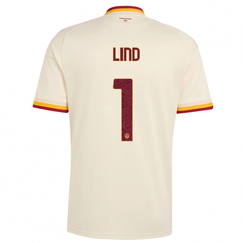 Danxen Kinderen Emma Lind #1 Champagne Rood Geel Uitshirt Uittenue 2026/27 T-Shirt