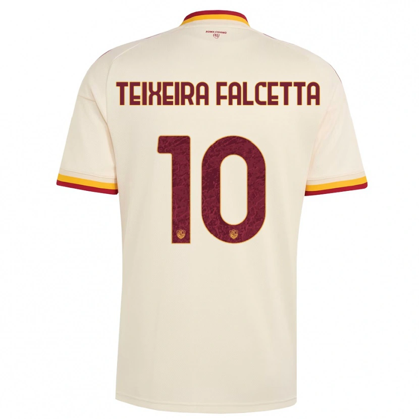 Danxen Kinderen Pietro Teixeira Falcetta #10 Champagne Rood Geel Uitshirt Uittenue 2026/27 T-Shirt