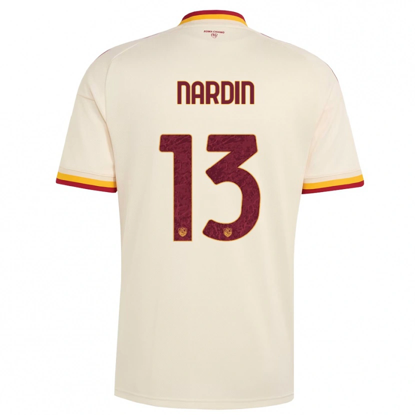 Danxen Kinderen Federico Nardin #13 Champagne Rood Geel Uitshirt Uittenue 2026/27 T-Shirt