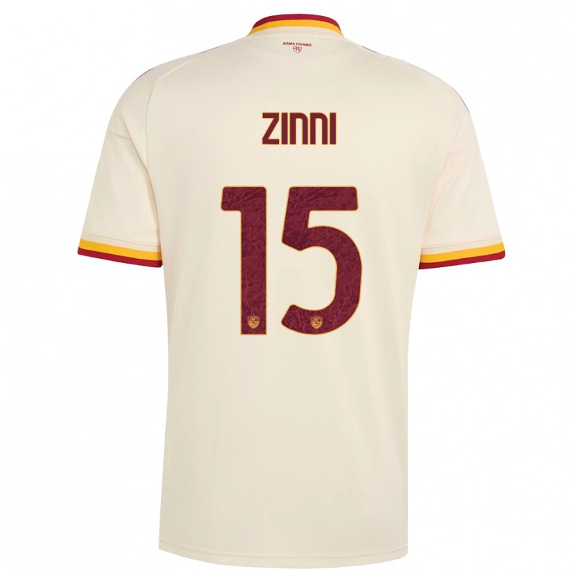 Danxen Kinderen Raul Zinni #15 Champagne Rood Geel Uitshirt Uittenue 2026/27 T-Shirt