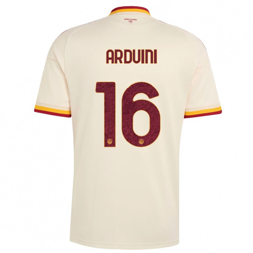 Danxen Kinderen Giacomo Arduini #16 Champagne Rood Geel Uitshirt Uittenue 2026/27 T-Shirt