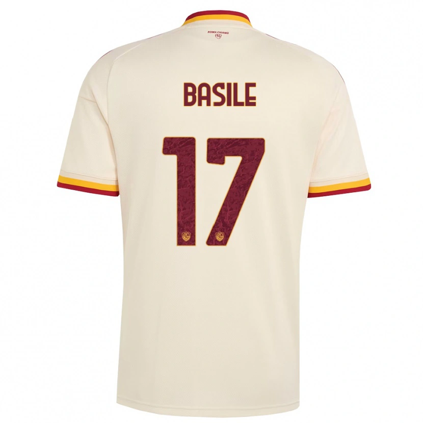 Danxen Kinderen Emmanuel Basile #17 Champagne Rood Geel Uitshirt Uittenue 2026/27 T-Shirt