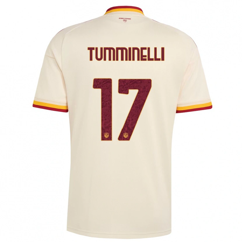 Danxen Kinderen Gianmarco Tumminelli #17 Champagne Rood Geel Uitshirt Uittenue 2026/27 T-Shirt