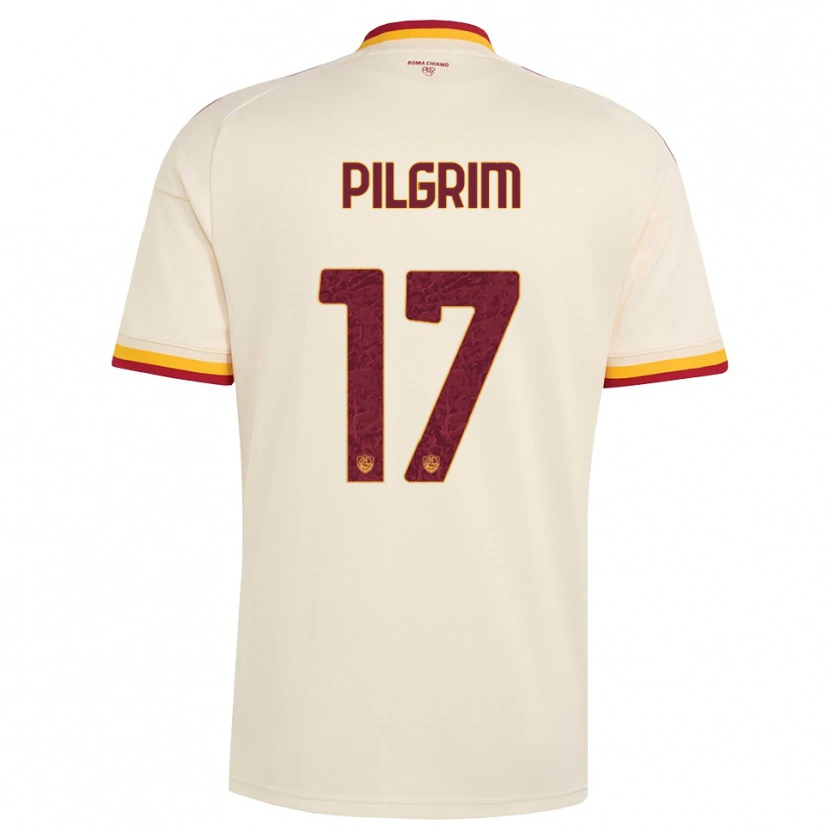 Danxen Kinderen Alayah Pilgrim #17 Champagne Rood Geel Uitshirt Uittenue 2026/27 T-Shirt