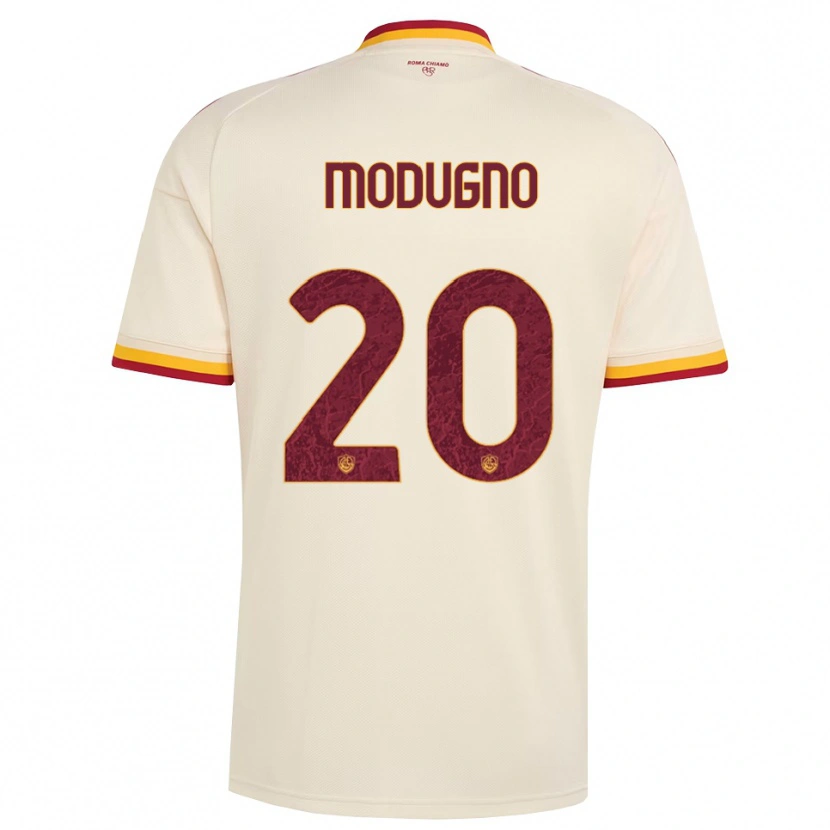 Danxen Kinderen Emanuele Modugno #20 Champagne Rood Geel Uitshirt Uittenue 2026/27 T-Shirt