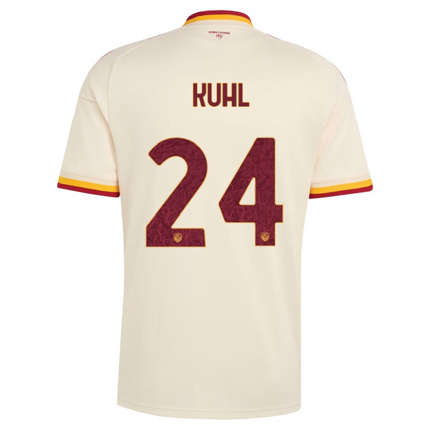 Danxen Kinderen Kathrine Møller Kühl #24 Champagne Rood Geel Uitshirt Uittenue 2026/27 T-Shirt