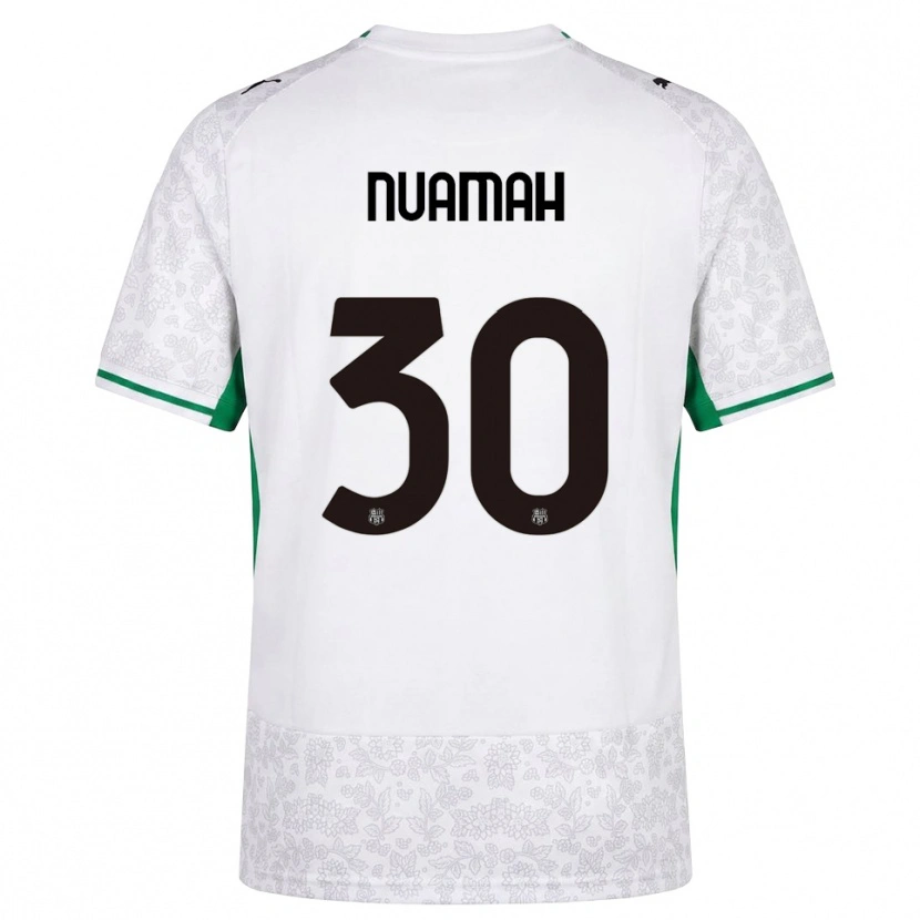 Danxen Kinderen Patrick Nuamah #30 Wit Zwart Groen Uitshirt Uittenue 2026/27 T-Shirt