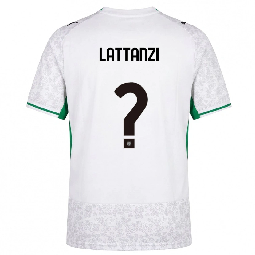 Danxen Kinderen Luca Lattanzi #0 Wit Zwart Groen Uitshirt Uittenue 2026/27 T-Shirt