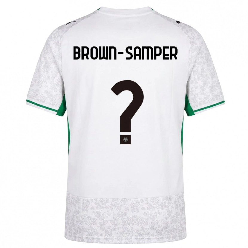 Danxen Kinderen Isaac Brown-Samper #0 Wit Zwart Groen Uitshirt Uittenue 2026/27 T-Shirt