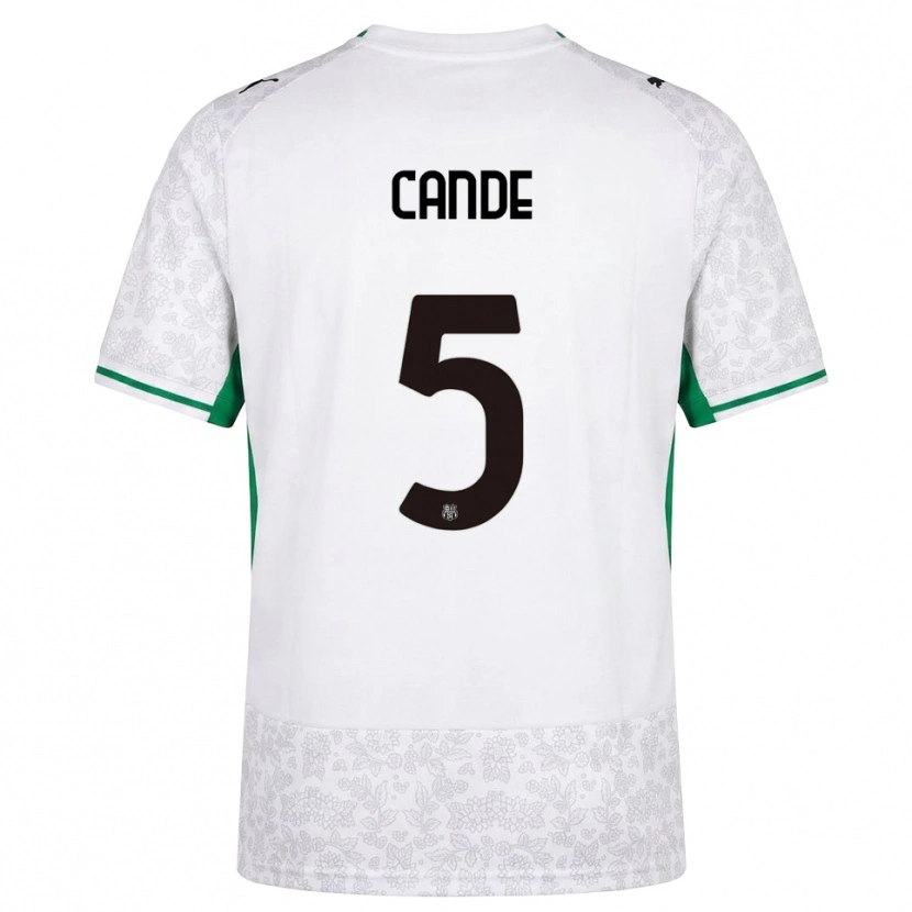Danxen Kinderen Fali Candé #5 Wit Zwart Groen Uitshirt Uittenue 2026/27 T-Shirt