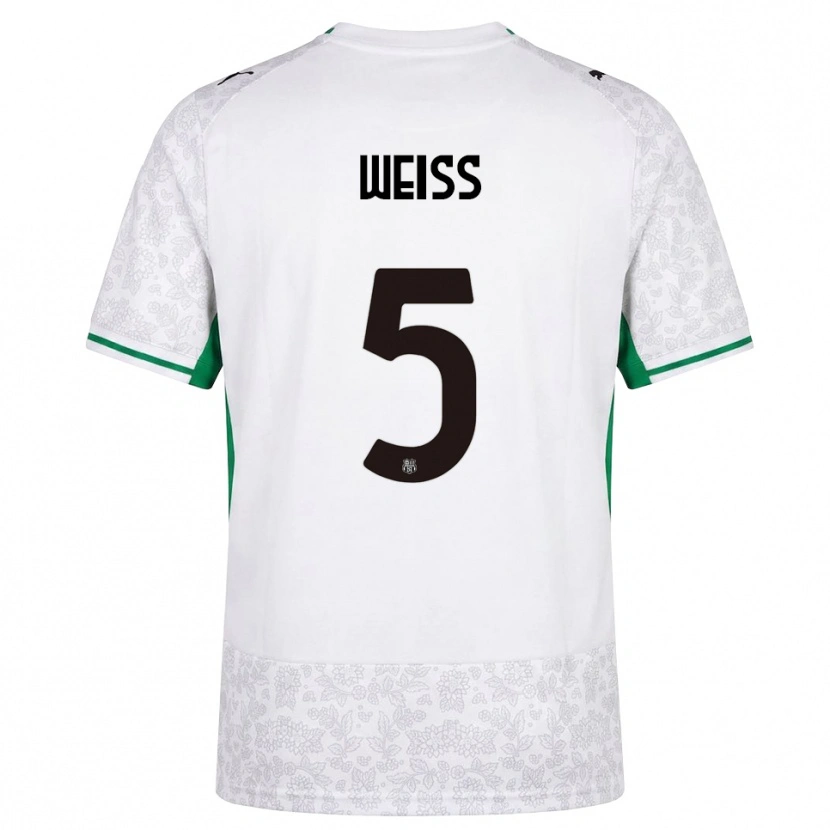 Danxen Kinderen David Weiss #5 Wit Zwart Groen Uitshirt Uittenue 2026/27 T-Shirt