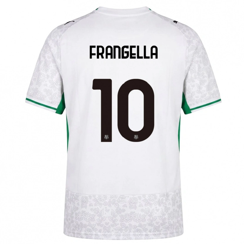 Danxen Kinderen Christian Frangella #10 Wit Zwart Groen Uitshirt Uittenue 2026/27 T-Shirt