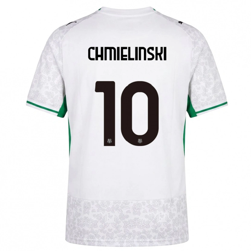 Danxen Kinderen Gina Maria Chmielinski #10 Wit Zwart Groen Uitshirt Uittenue 2026/27 T-Shirt