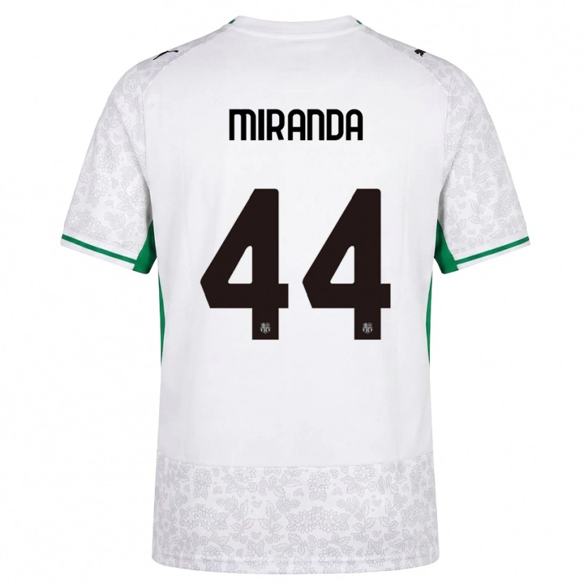 Danxen Kinderen Kevin Miranda #44 Wit Zwart Groen Uitshirt Uittenue 2026/27 T-Shirt