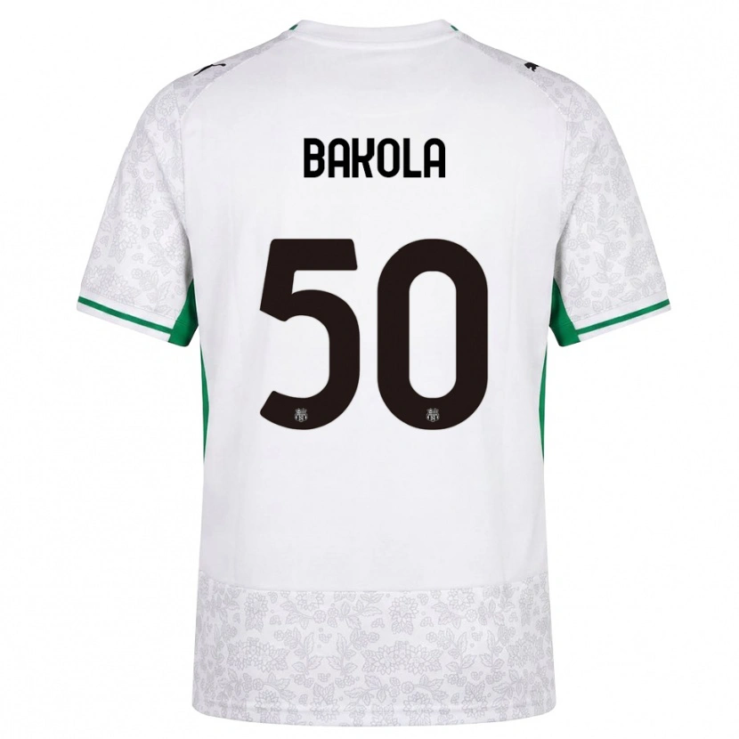 Danxen Kinderen Darryl Bakola #50 Wit Zwart Groen Uitshirt Uittenue 2026/27 T-Shirt
