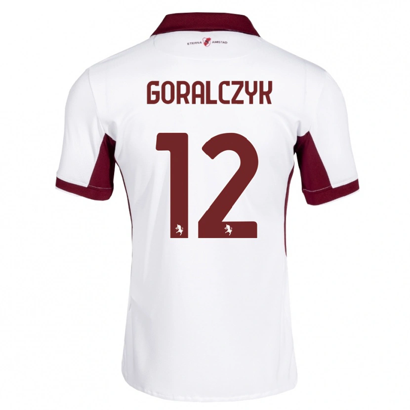 Danxen Kinderen Karol Goralczyk #12 Bordeauxrood Wit Rood Uitshirt Uittenue 2026/27 T-Shirt