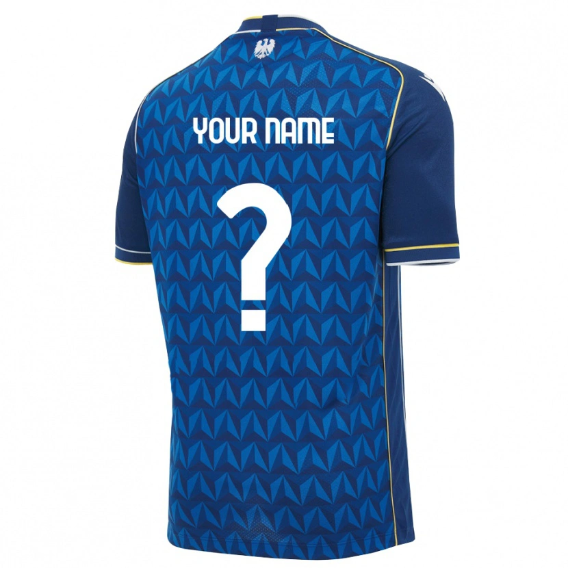 Danxen Kinderen Uw Naam #0 Koninklijk Blauw Wit Blauw Uitshirt Uittenue 2026/27 T-Shirt