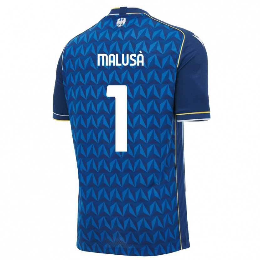 Danxen Kinderen Joel Malusà #1 Koninklijk Blauw Wit Blauw Uitshirt Uittenue 2026/27 T-Shirt