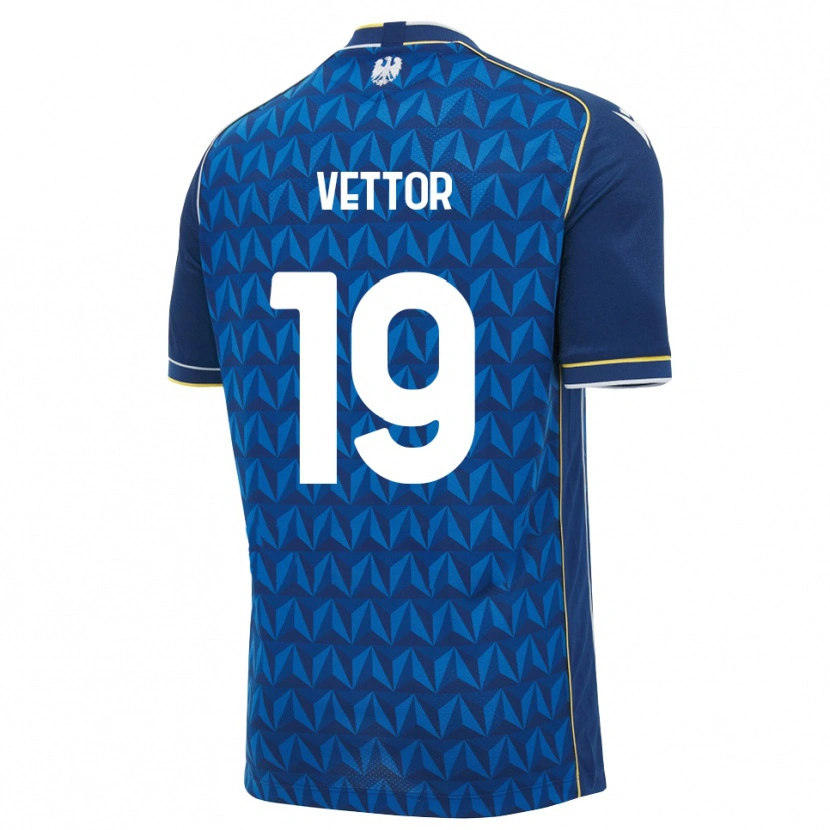 Danxen Kinderen Marco Vettor #19 Koninklijk Blauw Wit Blauw Uitshirt Uittenue 2026/27 T-Shirt