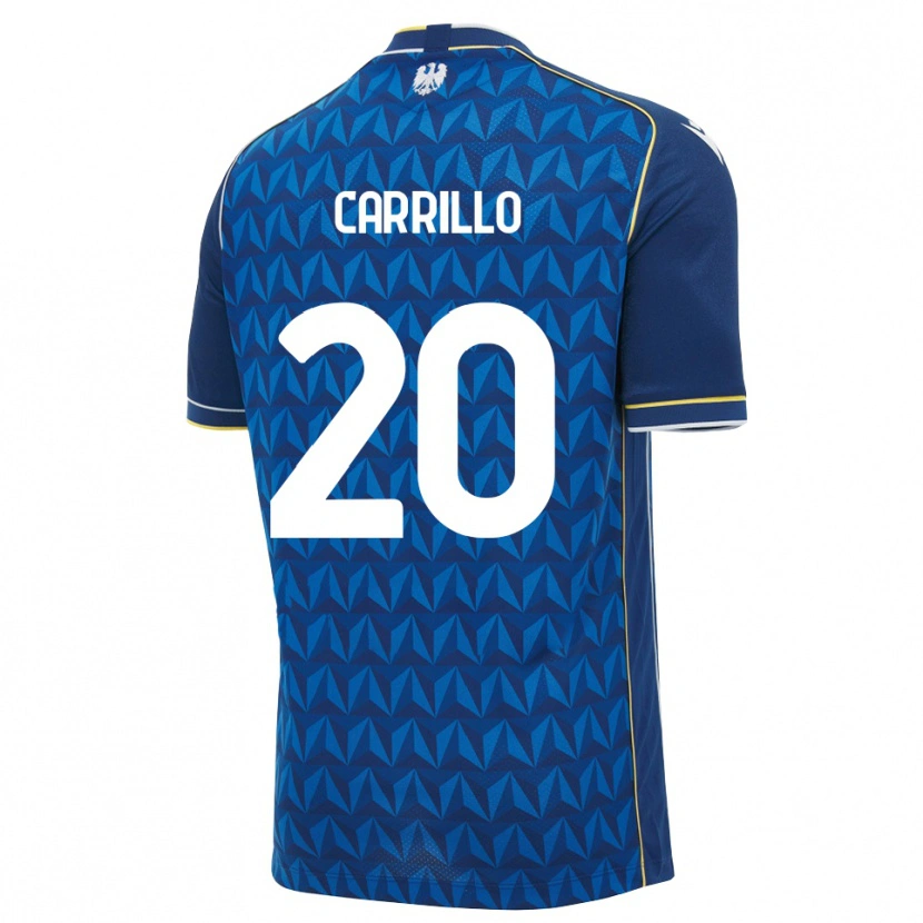 Danxen Kinderen Pietro Carrillo #20 Koninklijk Blauw Wit Blauw Uitshirt Uittenue 2026/27 T-Shirt