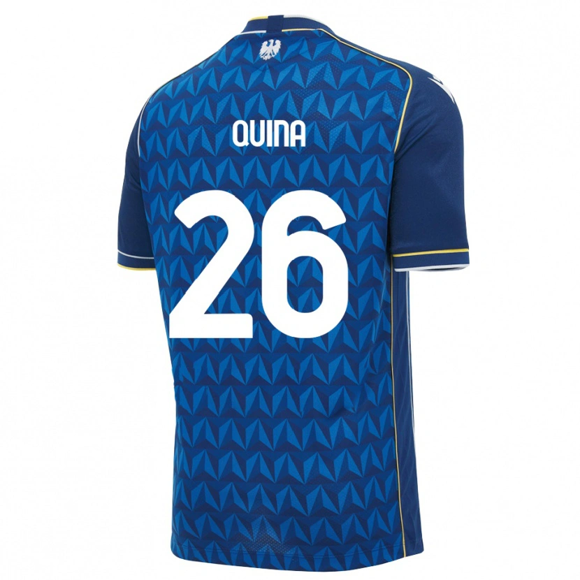 Danxen Kinderen Domingos Quina #26 Koninklijk Blauw Wit Blauw Uitshirt Uittenue 2026/27 T-Shirt