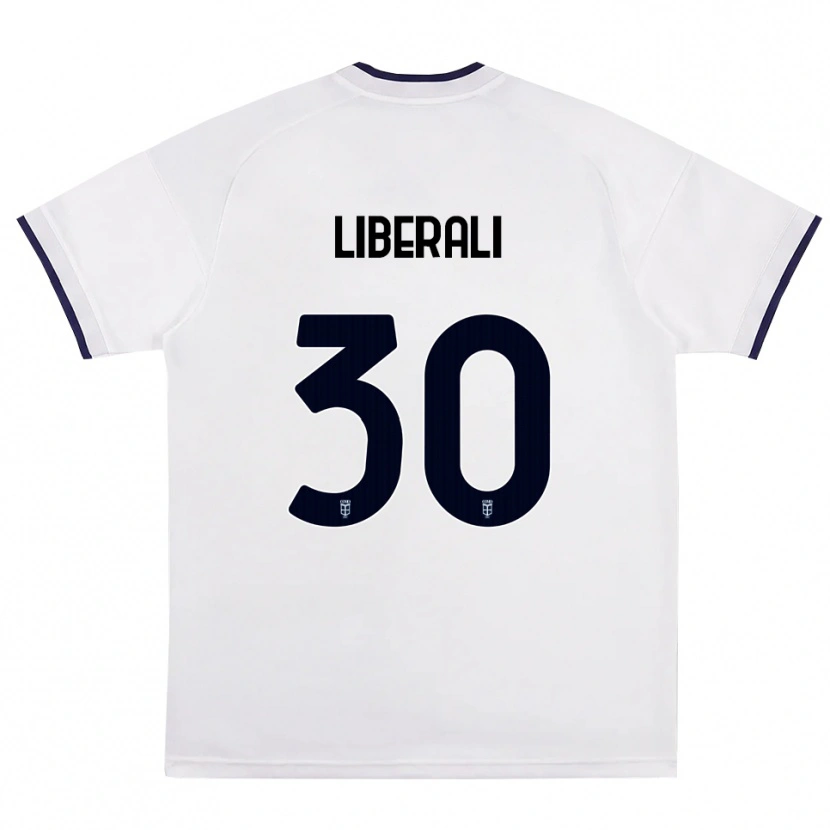 Danxen Kinderen Mattia Liberali #30 Wit Rood Koninklijk Blauw Uitshirt Uittenue 2026/27 T-Shirt